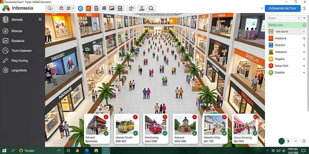 Interface permainan yang mudah dinavigasi dan user-friendly.