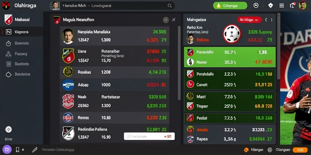 Antarmuka interaksi sosial dengan pemain lainnya.